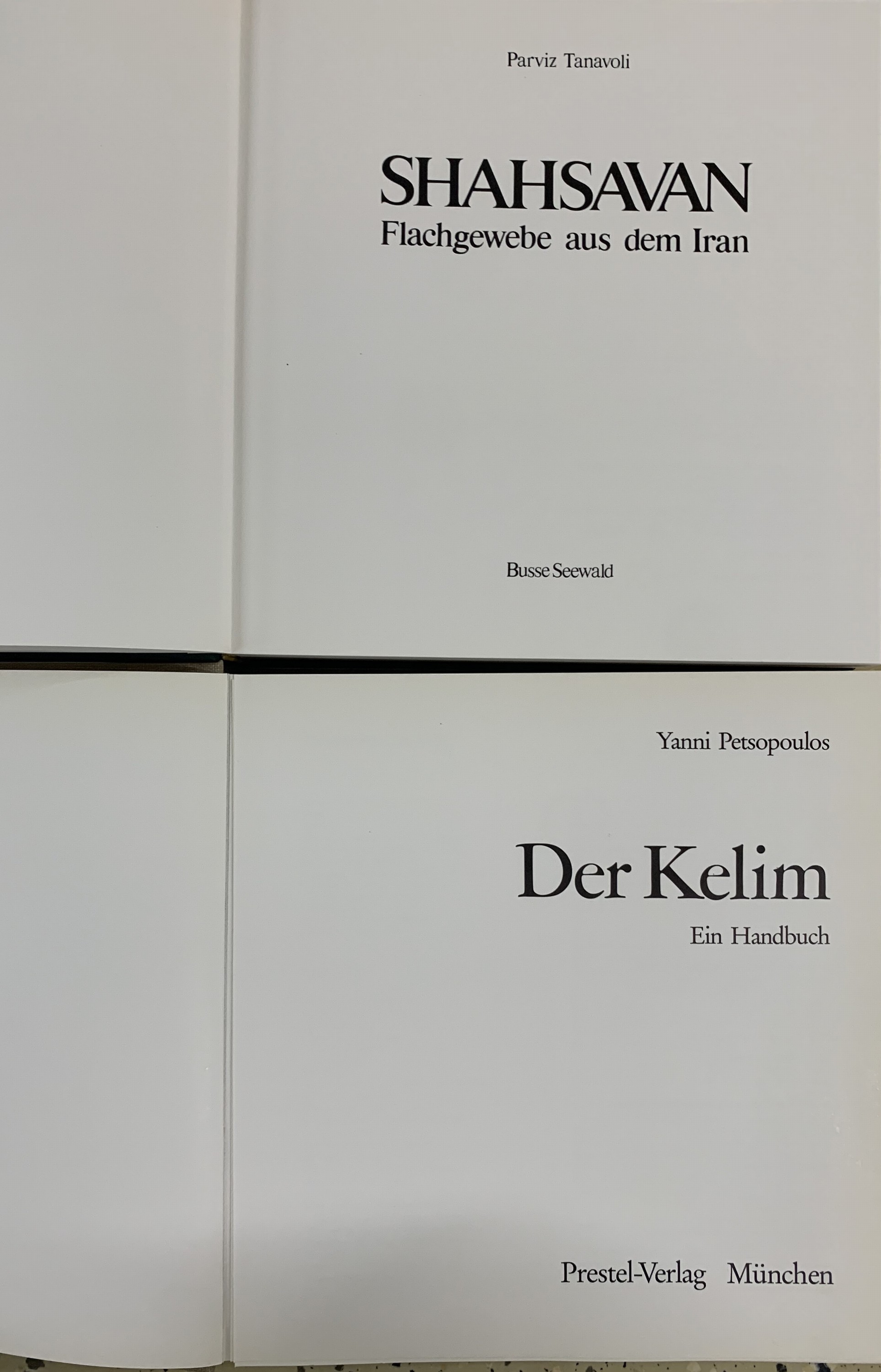Detail b: Konvolut 7 Bücher Kelim Literatur. Kelims und Flachgewebe aus Persien und Türkei