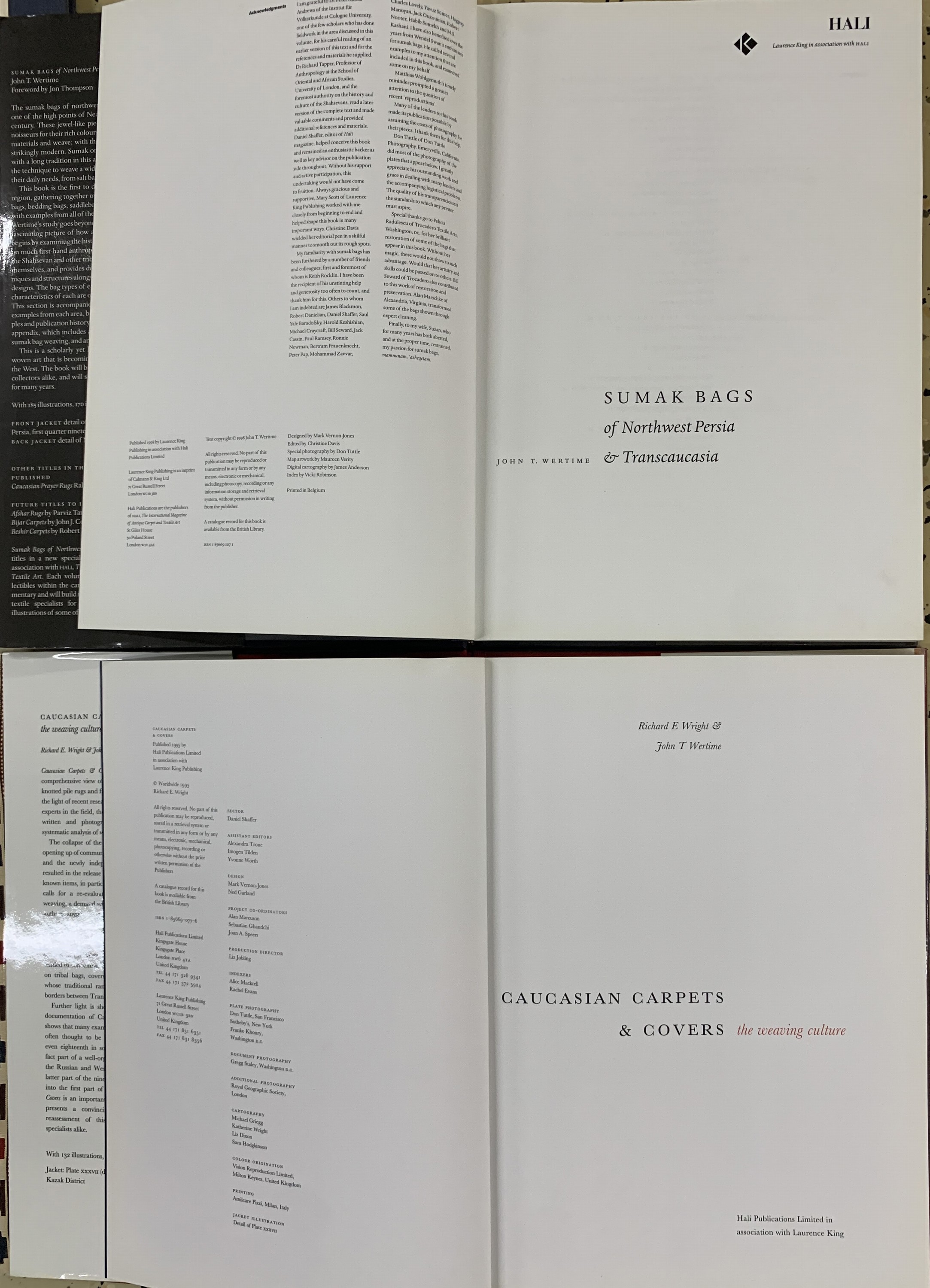 Detail d: 8 Bücher Teppich/Textilien Literatur Kaukasien, Türkei und Persien.