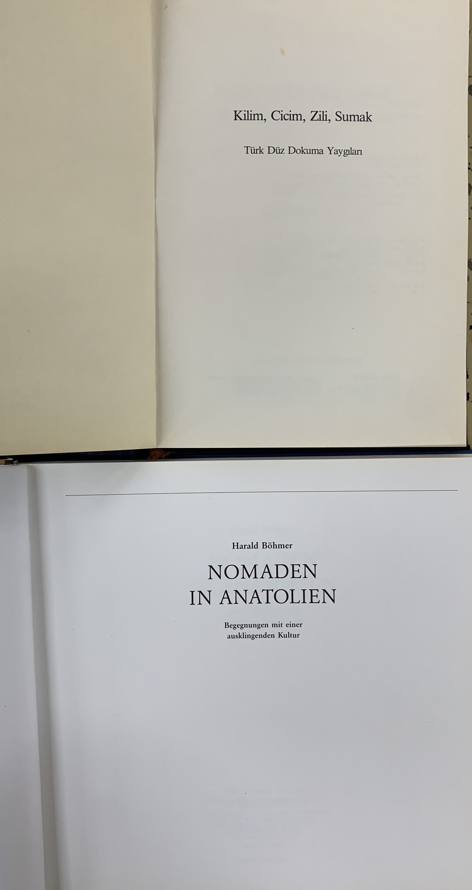 Detail e: Konvolut aus 11 Büchern Kelim/Flachgewebe Literatur aus Anatolien(Türkei).