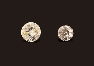 Image 26962750 - Lot 2 lose Diamanten; 1 x Altschliffdiamant 0.31 ct l.get.Weiß/p, 1 x Brillant 0.52 ...