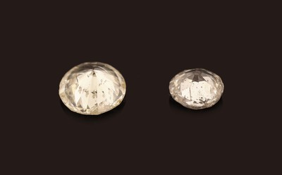 26962750a - Lot 2 lose Diamanten; 1 x Altschliffdiamant 0.31 ct l.get.Weiß/p, 1 x Brillant 0.52 ...