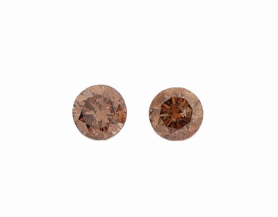 Image Lot 2 lose Brillanten zus. 0.51 ct Braun/p Schätzpreis: 340, - EUR