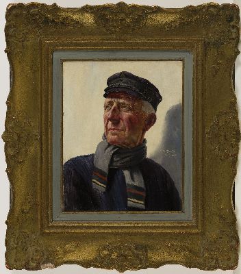 26963044k - Fritz Müller, 1913-1972 München, Charakterporträt eines alten Seemannes, ...