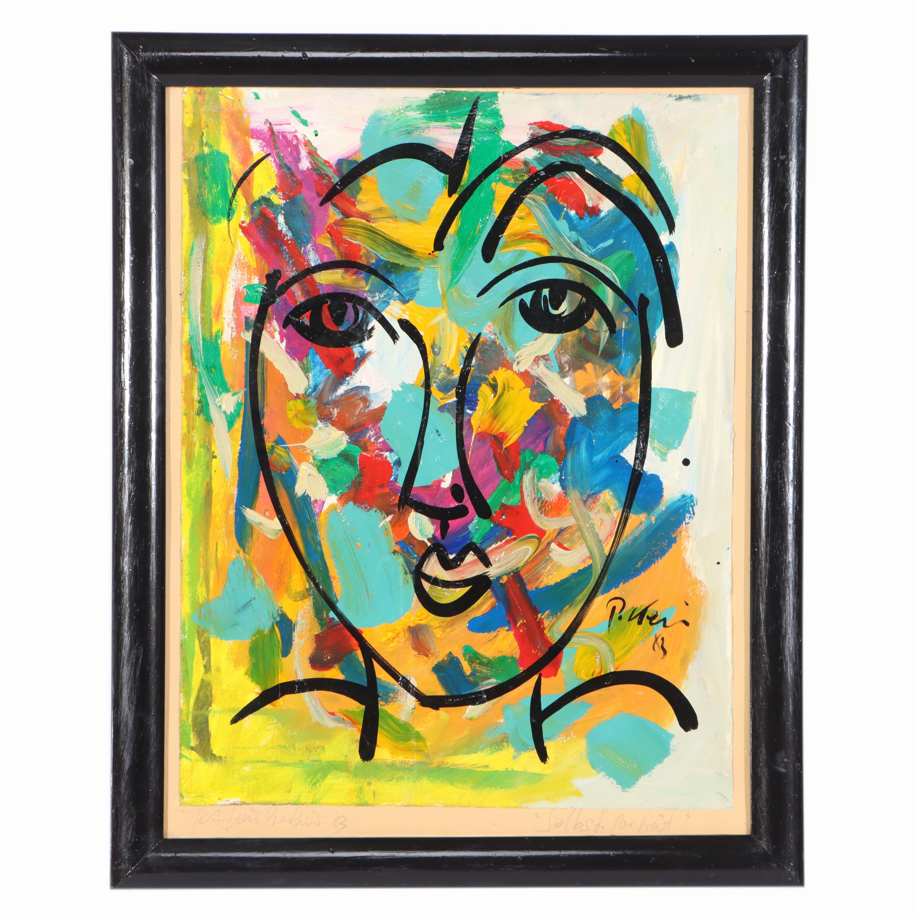 Image 26963531 - Peter Robert Keil, 1983, Berlin, Titel: ´Peter Keil Selbstportrait´, ca. 70x55 cm, ...