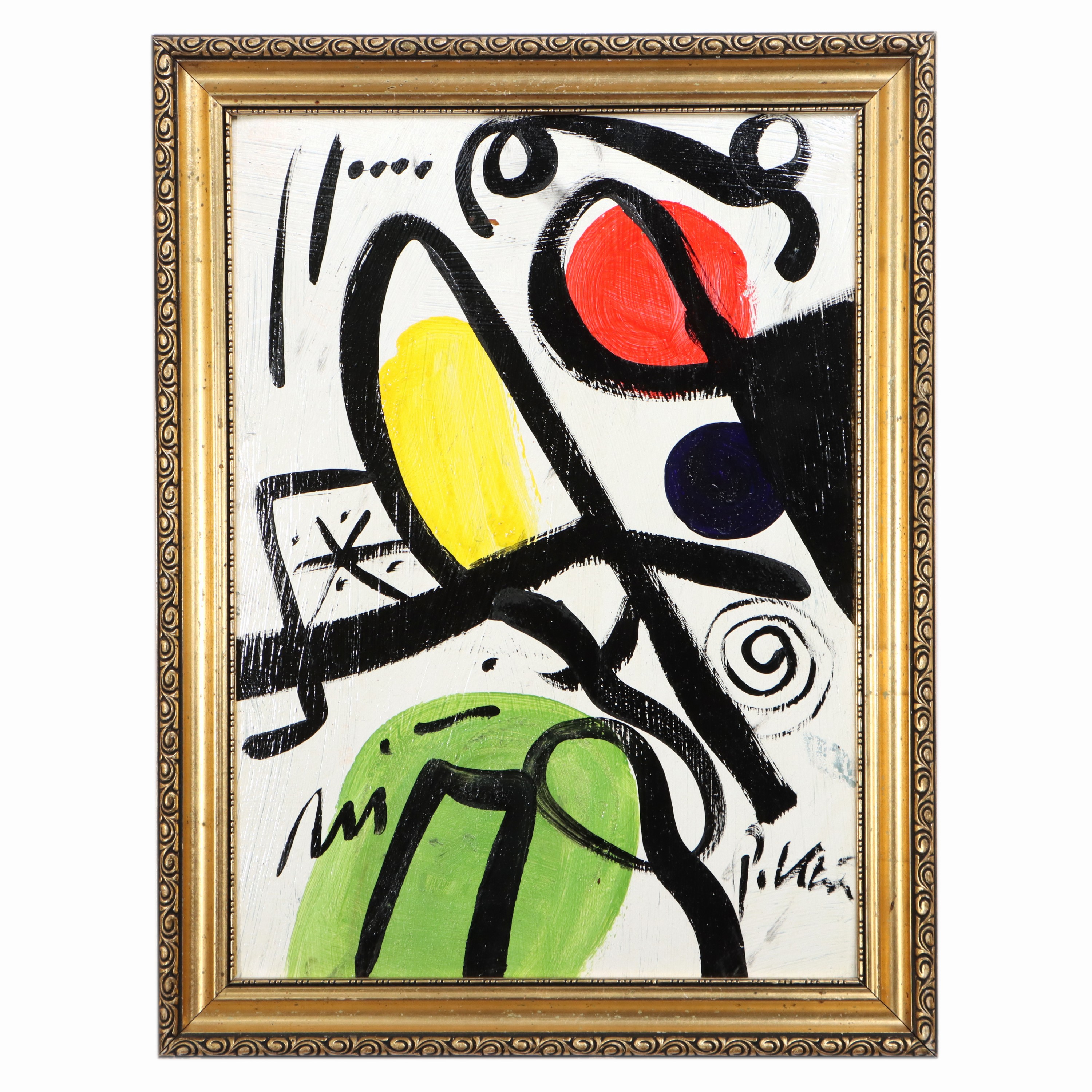 Image 26963593 - Peter Robert Keil, ohne Titel, ca. 44x32 cm, signiert, Öl/Acryl Mischtechnik auf ...