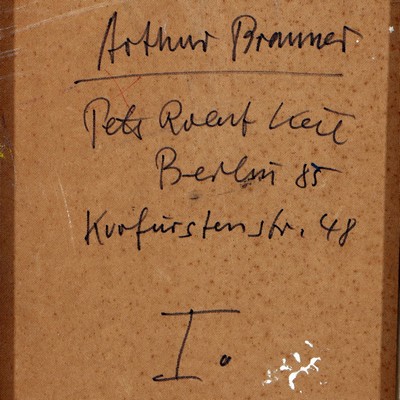 26963541a - Peter Robert Keil, 1983, Berlin, Rückseite mit Titel: ´Arthur Brauner´, ca. 70x50 cm, ...