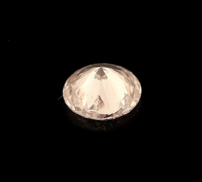 26963668a - Loser Brillant 0.41 ct Natural Fancy Light Brown Pink, 4.84 x 4.99 x 2.76 mm, mit GIA ...