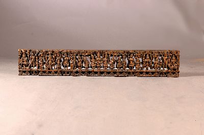 Image 26963754 - Reliefschnitzerei, Indien, um 1900, Holz tief geschnitzt, Darstellung einer ...