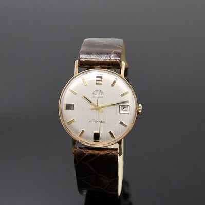 Image 26963884 - ROMINA Satellit Armbanduhr in GG 585/000, Schweiz um 1975, Automatik, Monocoque-Geh., ...