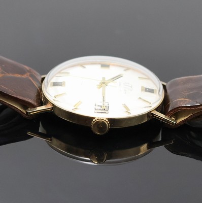 26963884c - ROMINA Satellit Armbanduhr in GG 585/000, Schweiz um 1975, Automatik, Monocoque-Geh., ...