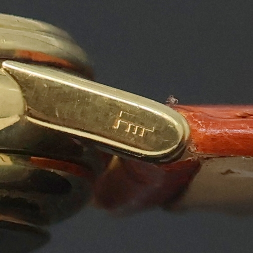 Detail f: ARMIN STROM extrem seltene Armbanduhr in GG 750/000, Automatik, Schweiz um 1990, hergestellt vom im Jahr 2024 verstorbenen gleichnamigen ...