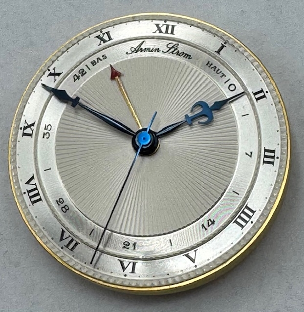 Detail i: ARMIN STROM extrem seltene Armbanduhr in GG 750/000, Automatik, Schweiz um 1990, hergestellt vom im Jahr 2024 verstorbenen gleichnamigen ...