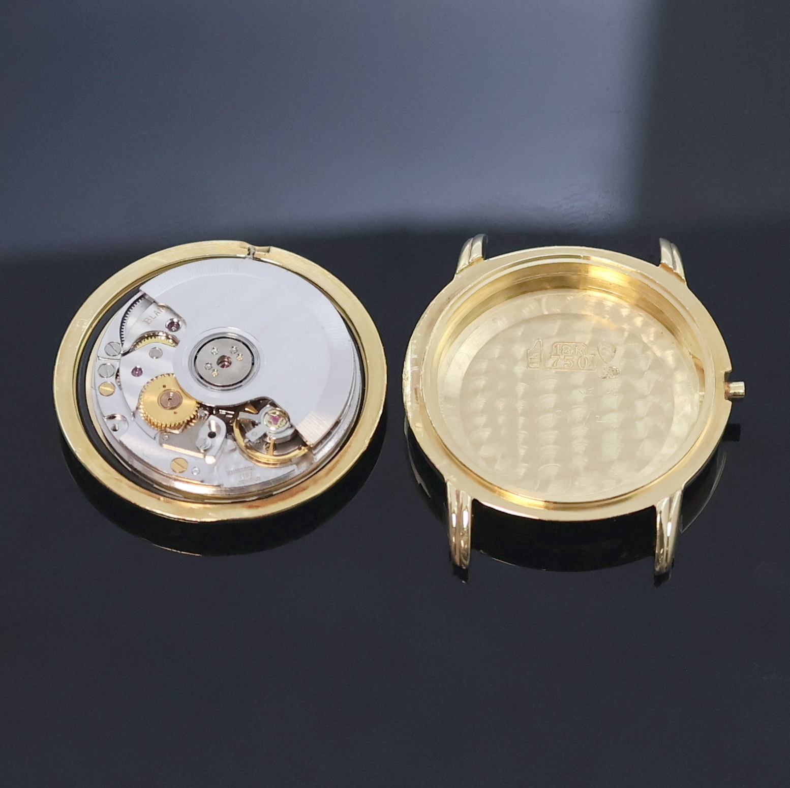 Detail d: BLANCPAIN Damenarmbanduhr Serie Villeret in GG 750/000, Automatik, Schweiz um 1995, Monocoque-Geh., aufw. m. Brillanten bes. Lünette aufgedr., ...