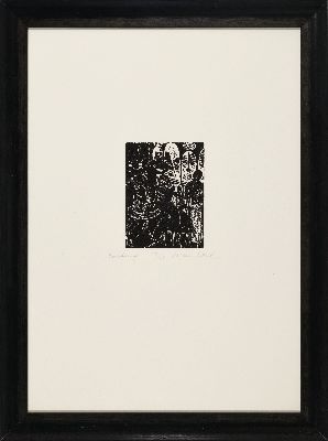 26963978l - Christian Schad, 1894 Miesbach-1982 Stuttgart, Holzschnitte: "Eifersucht" ...