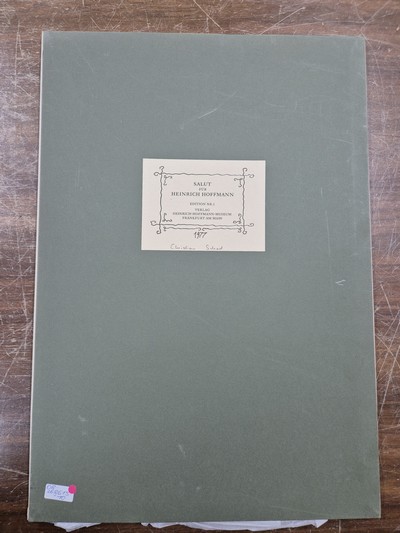 26963998b - Mappenwerk ´Salut für Heinrich Hoffmann´, Frankfurt a.M. 1977, Mappe mit 6 ...