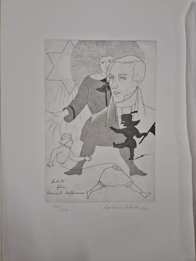26963998e - Mappenwerk ´Salut für Heinrich Hoffmann´, Frankfurt a.M. 1977, Mappe mit 6 ...
