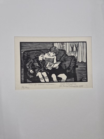 26963998f - Mappenwerk ´Salut für Heinrich Hoffmann´, Frankfurt a.M. 1977, Mappe mit 6 ...