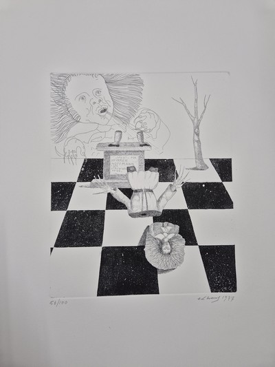 26963998g - Mappenwerk ´Salut für Heinrich Hoffmann´, Frankfurt a.M. 1977, Mappe mit 6 ...