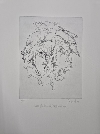 26963998j - Mappenwerk ´Salut für Heinrich Hoffmann´, Frankfurt a.M. 1977, Mappe mit 6 ...