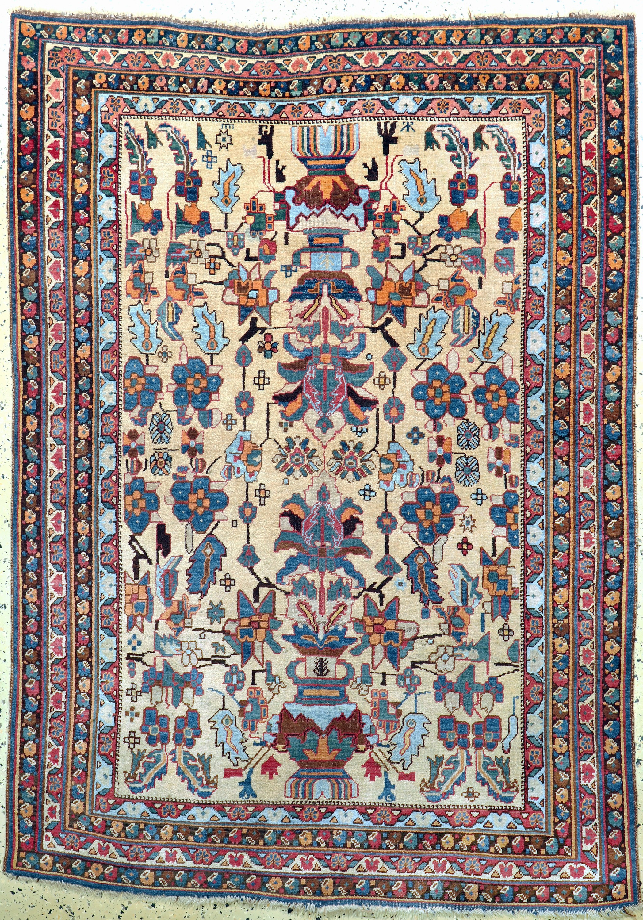 Afschar antik, Persien, um 1900, Wolle auf Wolle, ca. 195 x 140 cm, EHZ: 2-3