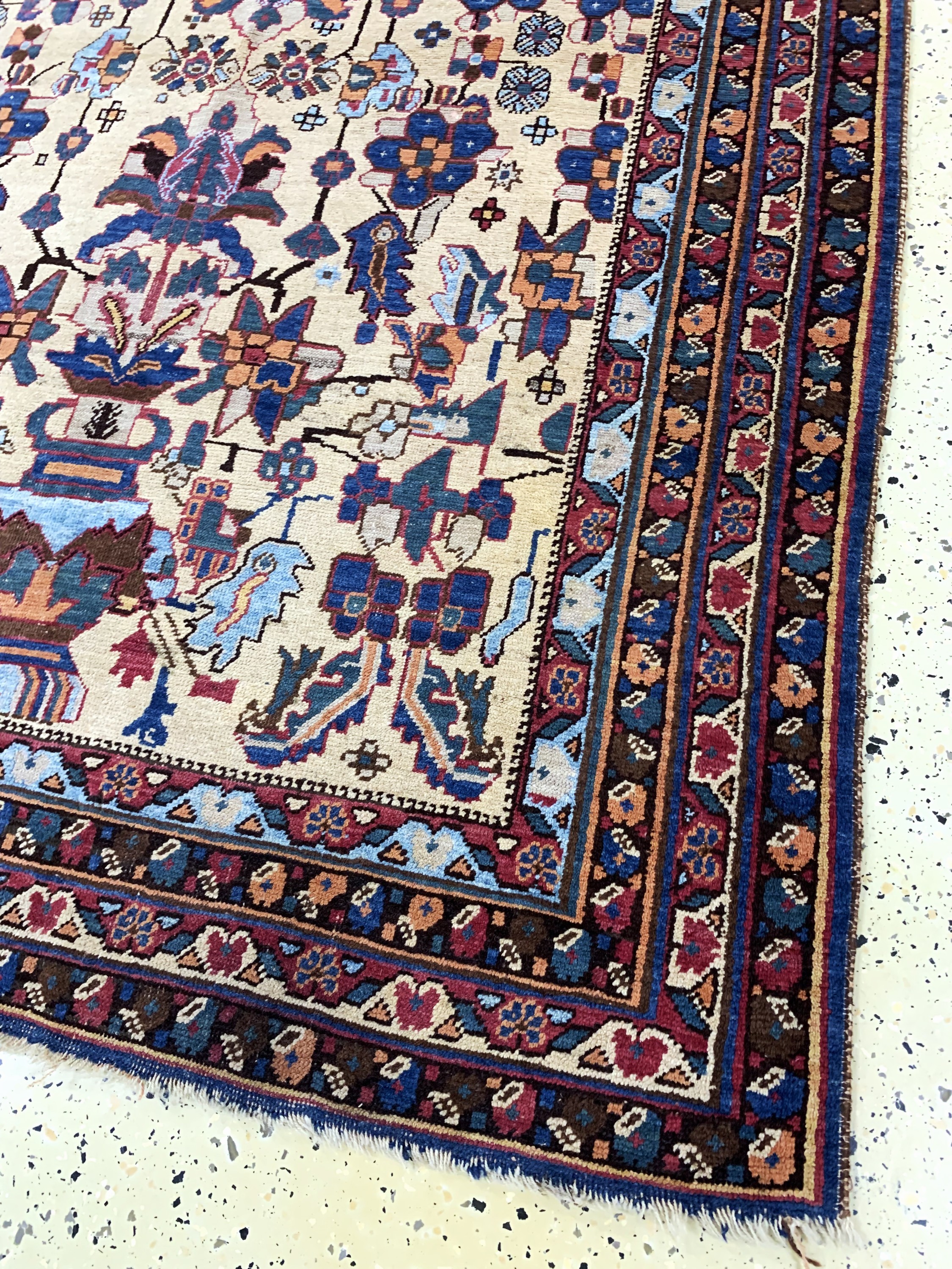 Detail a: Afschar antik, Persien, um 1900, Wolle auf Wolle, ca. 195 x 140 cm, EHZ: 2-3