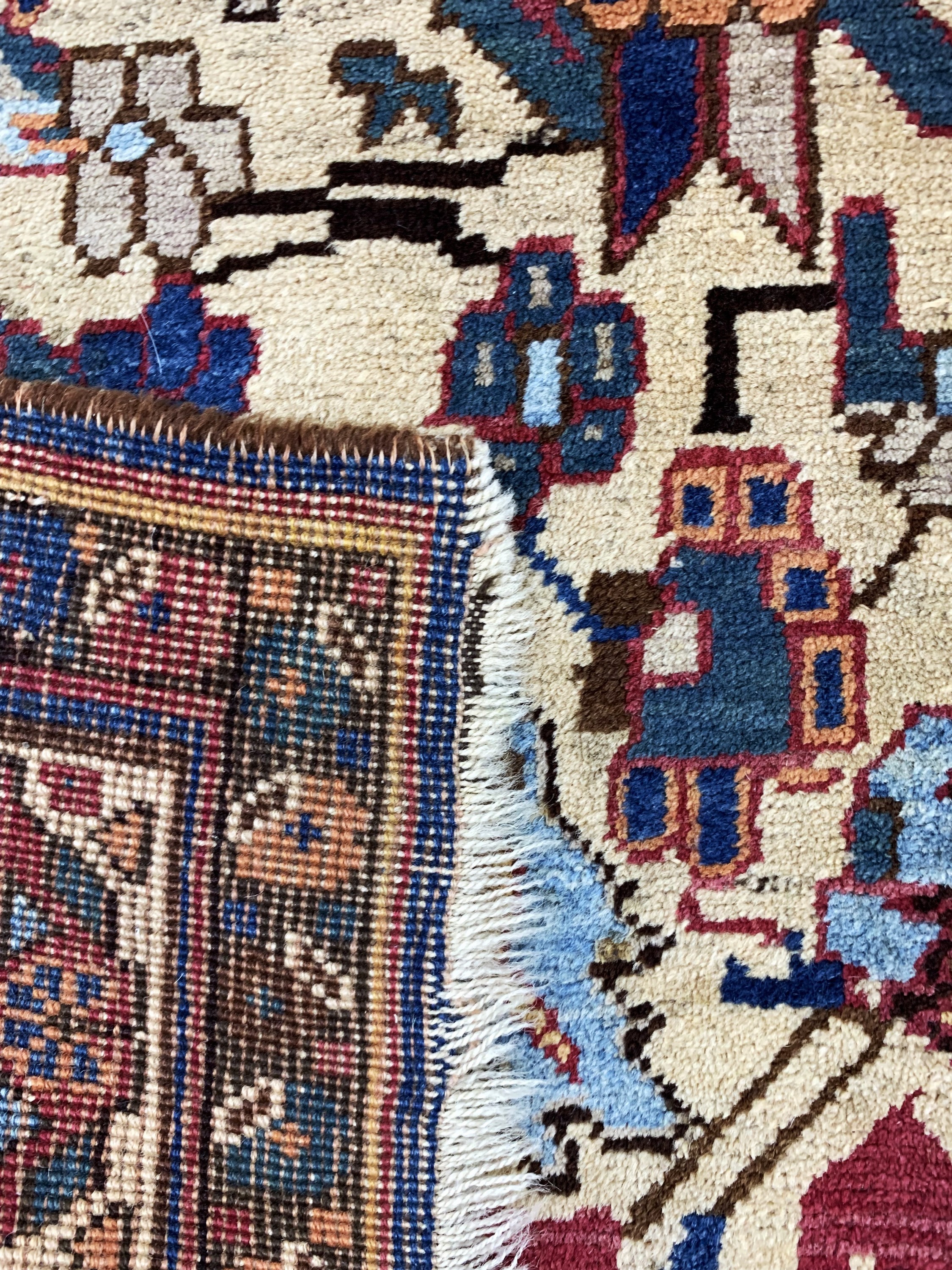 Detail g: Afschar antik, Persien, um 1900, Wolle auf Wolle, ca. 195 x 140 cm, EHZ: 2-3