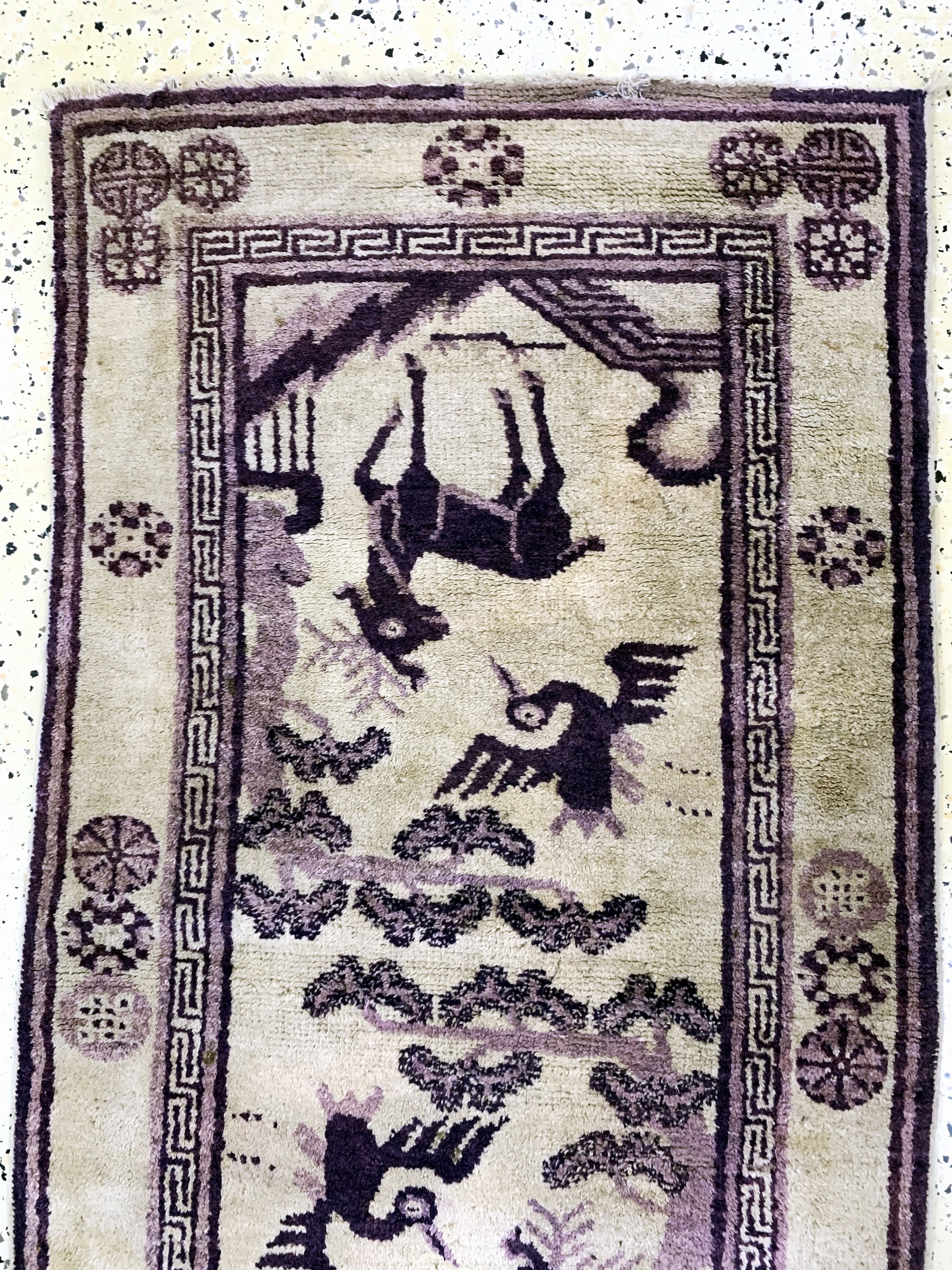 Detail d: 2 Lots Peking & Pao Tow, China, um 1900, Wolle auf Baumwolle, ca. 135 x 70 cm, EHZ: 2 &3