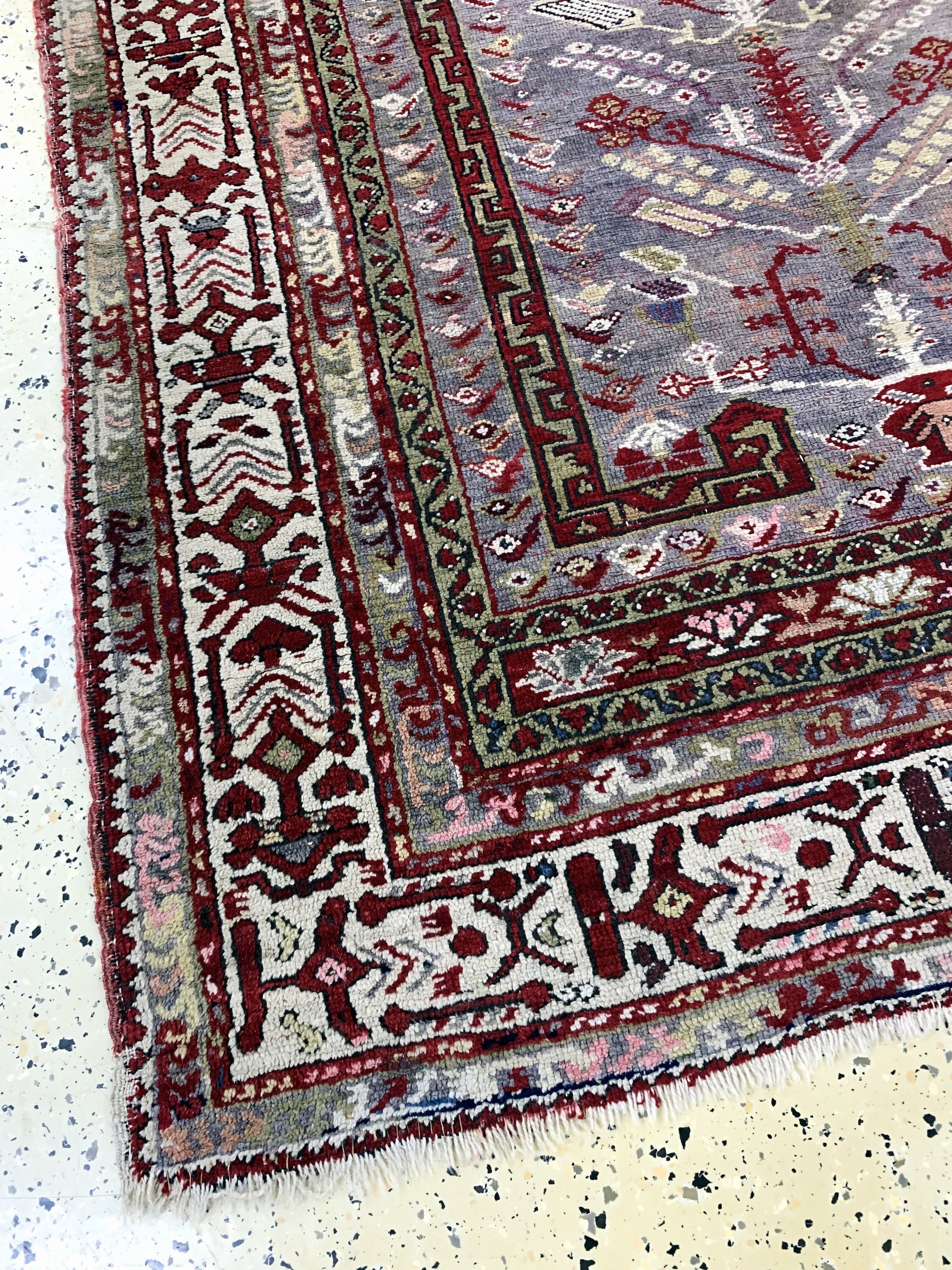 Detail b: Kirsehir alt, Türkei, Anfang 20.Jhd, Wolle auf Wolle, ca. 200 x 130 cm, EHZ: 3