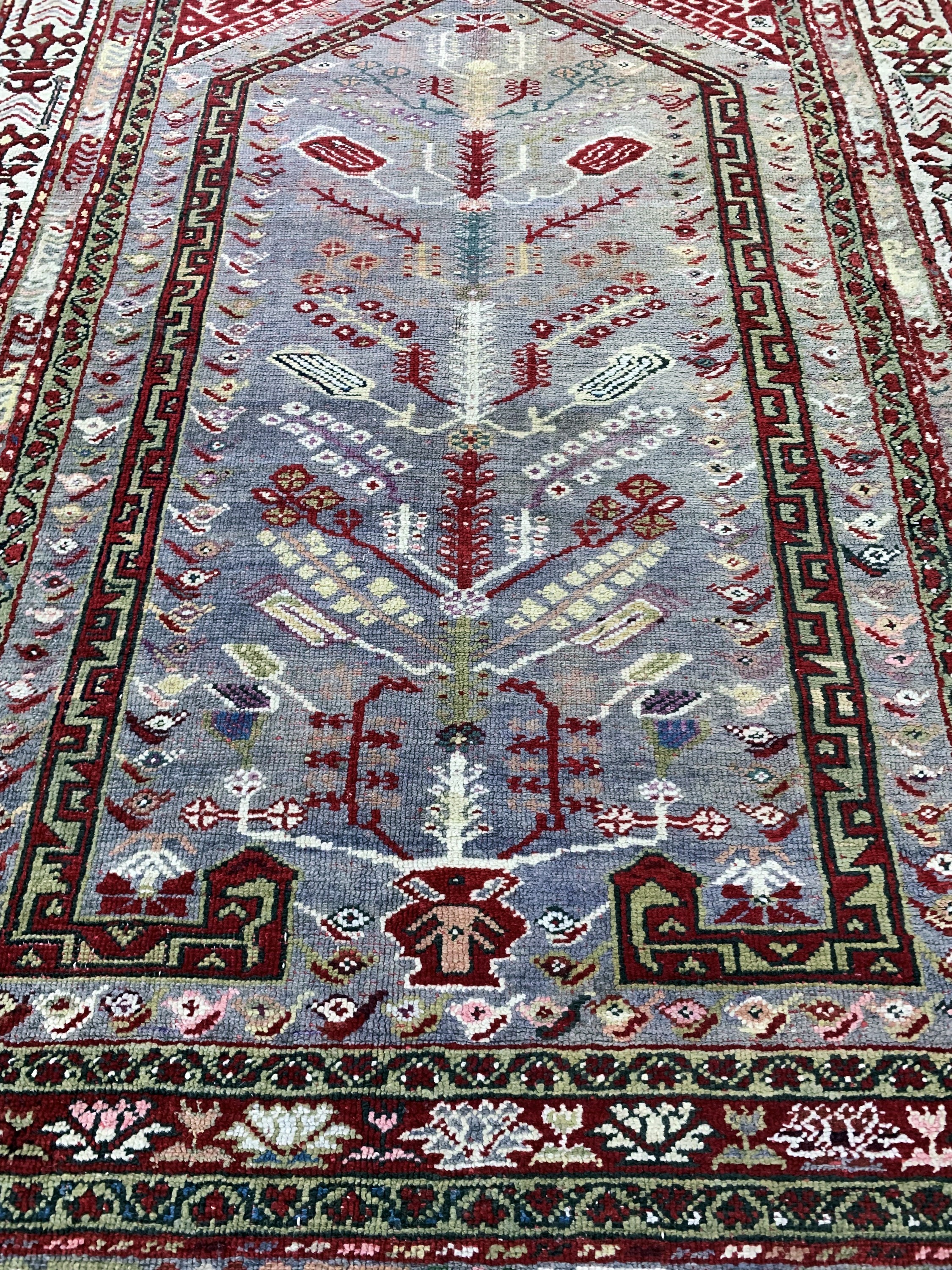 Detail d: Kirsehir alt, Türkei, Anfang 20.Jhd, Wolle auf Wolle, ca. 200 x 130 cm, EHZ: 3
