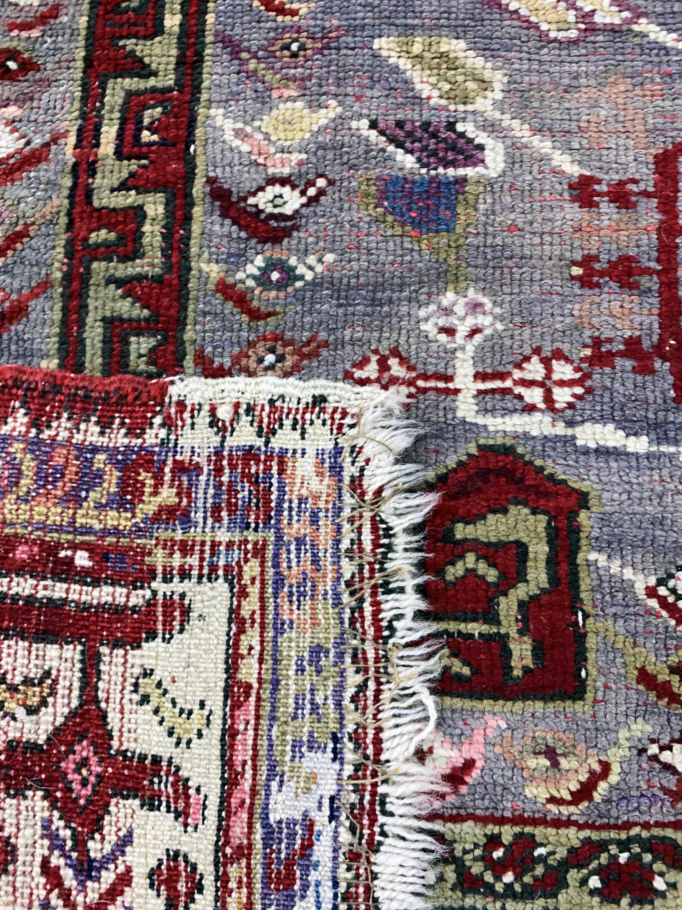 Detail e: Kirsehir alt, Türkei, Anfang 20.Jhd, Wolle auf Wolle, ca. 200 x 130 cm, EHZ: 3