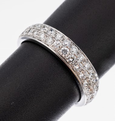 Image 26964211 - 14 kt Gold Brillant-Ring, WG 585/000, Brillanten zus. ca. 1.07 ct feines Weiß- ...