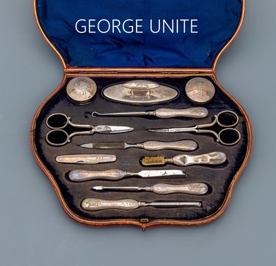 Image Traveling necessaire, England/Birmingham, 1897, silver 925, unpretentious design, in ...