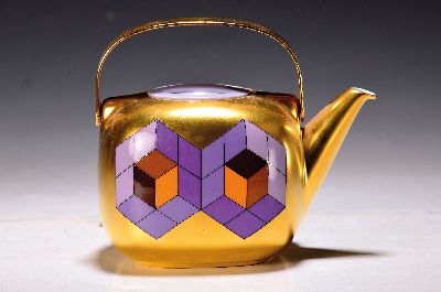 Image Sog. Suomi Objekt, Kaffeekanne, Limitierte Kunstreihen, Rosenthal, Selb, um 1970, ...