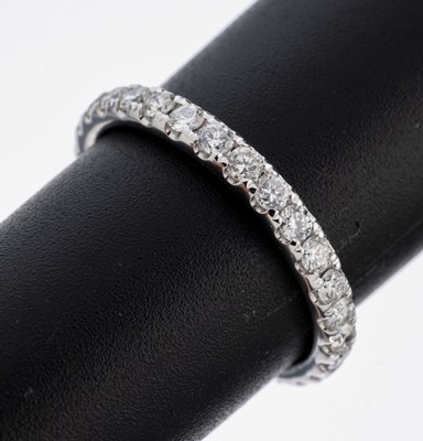 Image 26964284 - 14 kt Gold Brillant-Memoryring, WG 585/000,Brillanten zus. ca. 1.14 ct ...