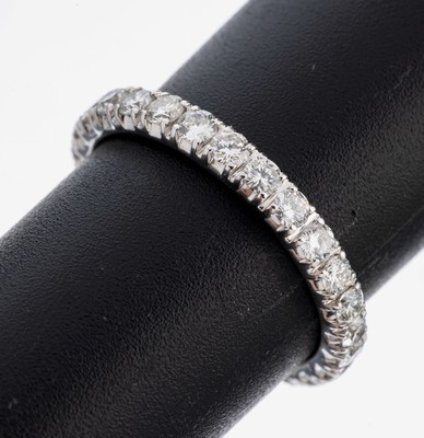 Image 26964285 - 14 kt Gold Brillant-Memoryring, WG 585/000,Brillanten zus. ca. 1.20 ct ...