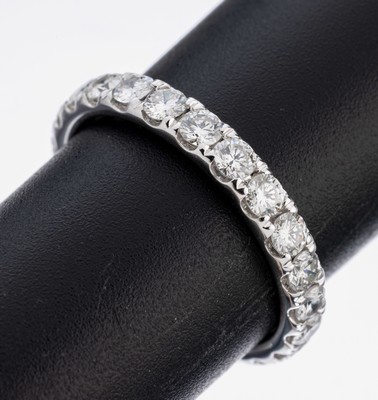 Image 26964286 - 14 kt Gold Brillant-Memoryring, WG 585/000,Brillanten zus. ca. 1.68 ct ...