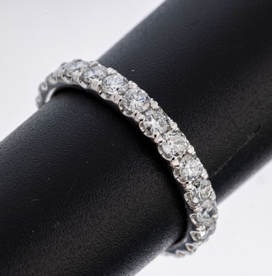 Image 26964287 - 14 kt Gold Brillant-Memoryring, WG 585/000,Brillanten zus. ca. 1.43 ct ...