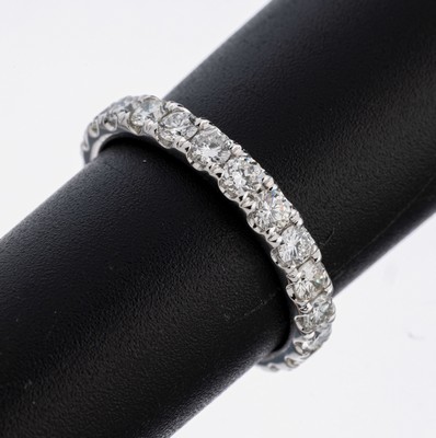 Image 26964289 - 14 kt Gold Brillant-Memoryring, WG 585/000,Brillanten zus. ca. 1.70 ct Weiß- ...