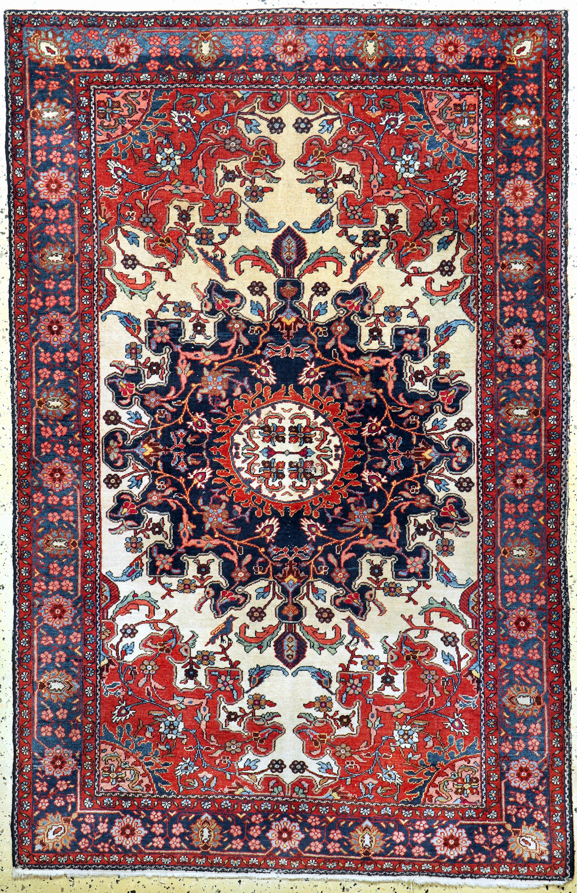 Tafresch alt, Persien, Anfang 20.Jhd, Wolleauf Baumwolle, ca. 198 x 128 cm, EHZ: 3