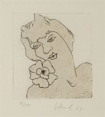 Image 26964302 - Christian Schad, 1894 Miesbach-1982 Stuttgart, 2 Radierungen und ein Farblinolschnitt, ...