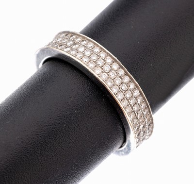 Image 26964379 - 18 kt Gold Brillant-Memoryring, WG 750/000,Brillanten zus. ca. 1.50 ct feines ...