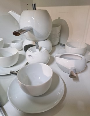 26964637d - Ausgefallenes Teeservice, Entwurf Lino Sabattini, Rosenthal, Studio Line, Porzellan, ...