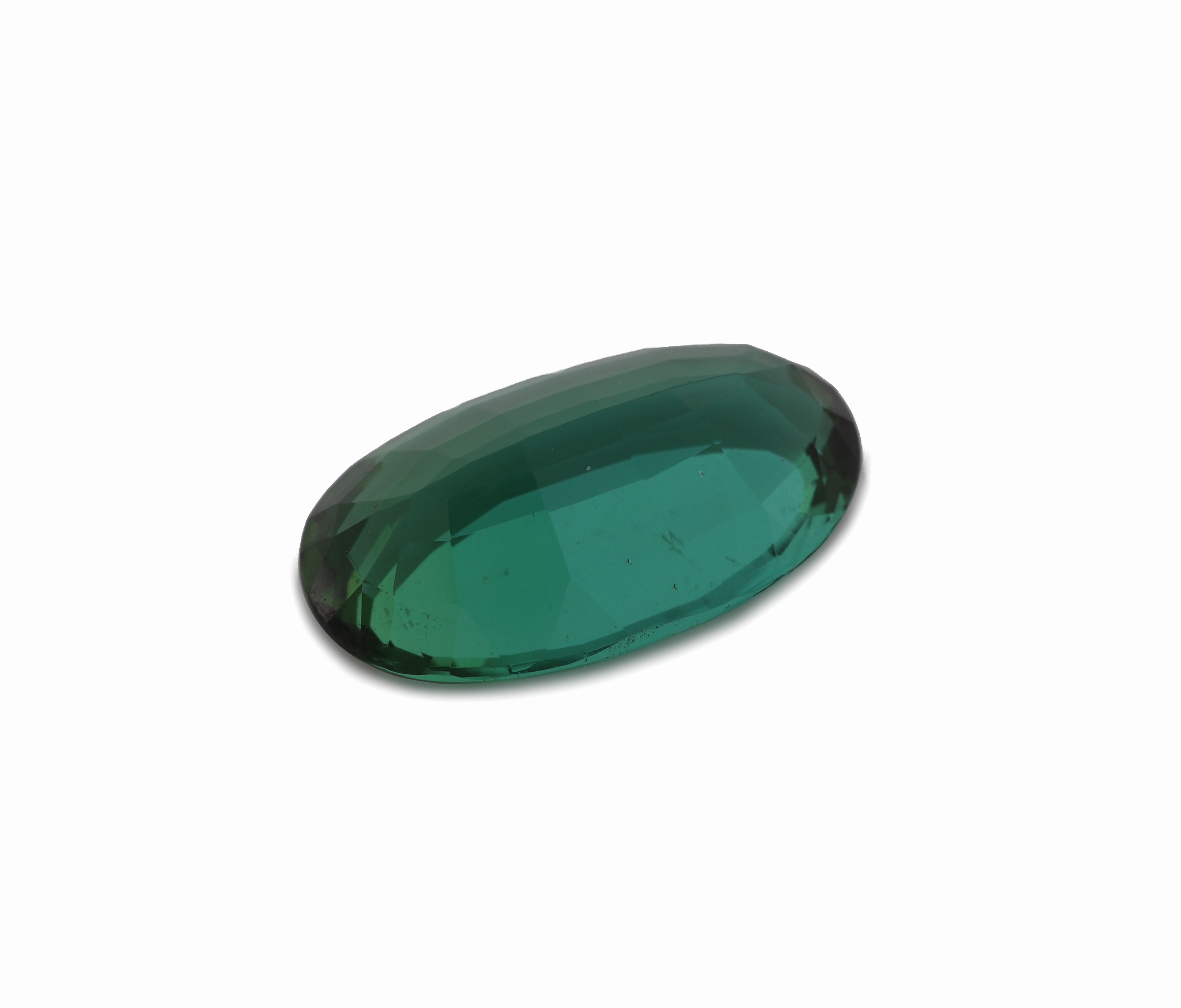 Detail a: Loser Turmalin, ca. 8.54 ct, ovalfacett., sehrschöne Farbe