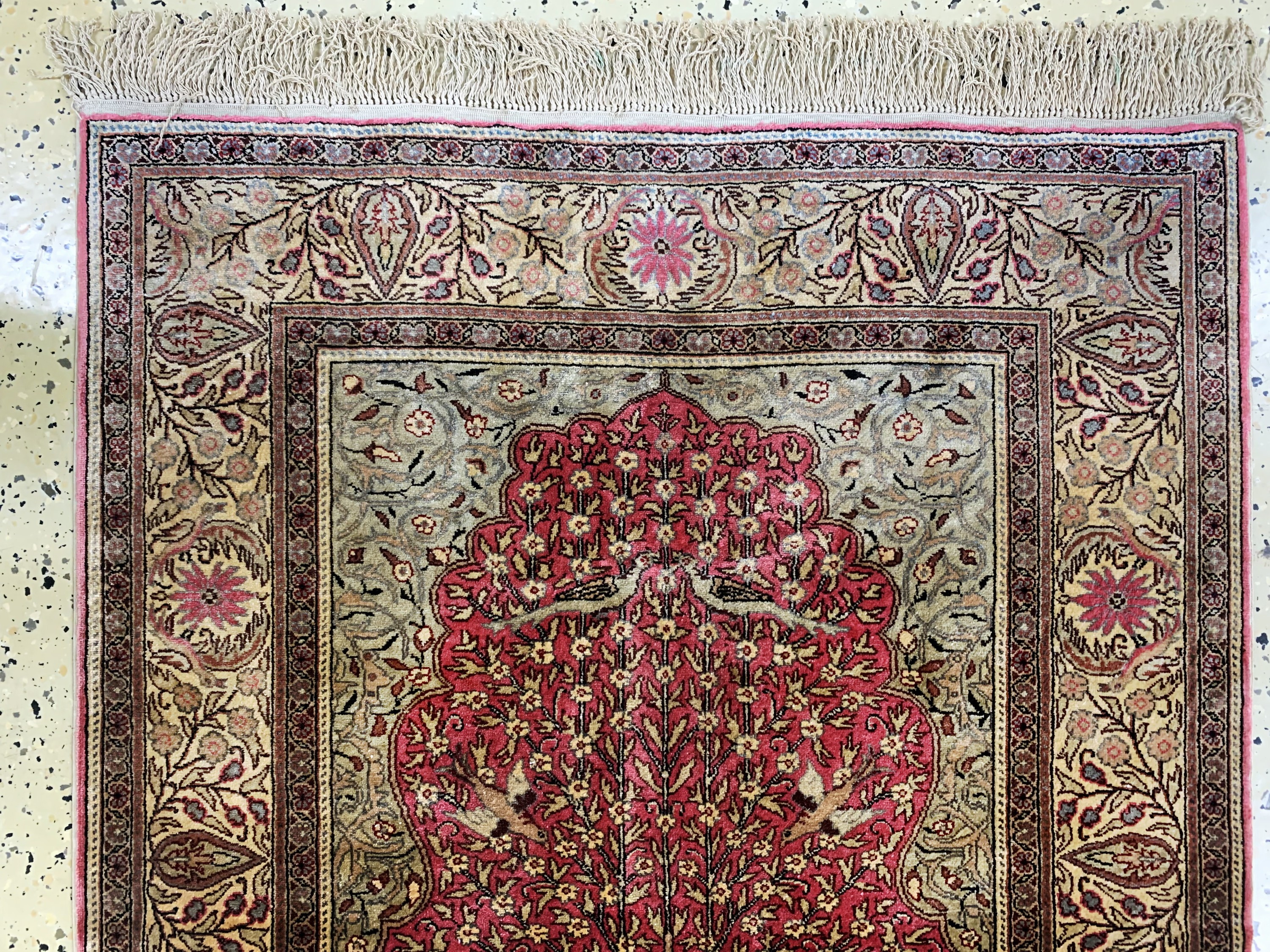 Detail a: Seiden Kayseri, Türkei, Mitte 20.Jhd, reineNaturseide, ca. 143 x 88 cm, EHZ: 2
