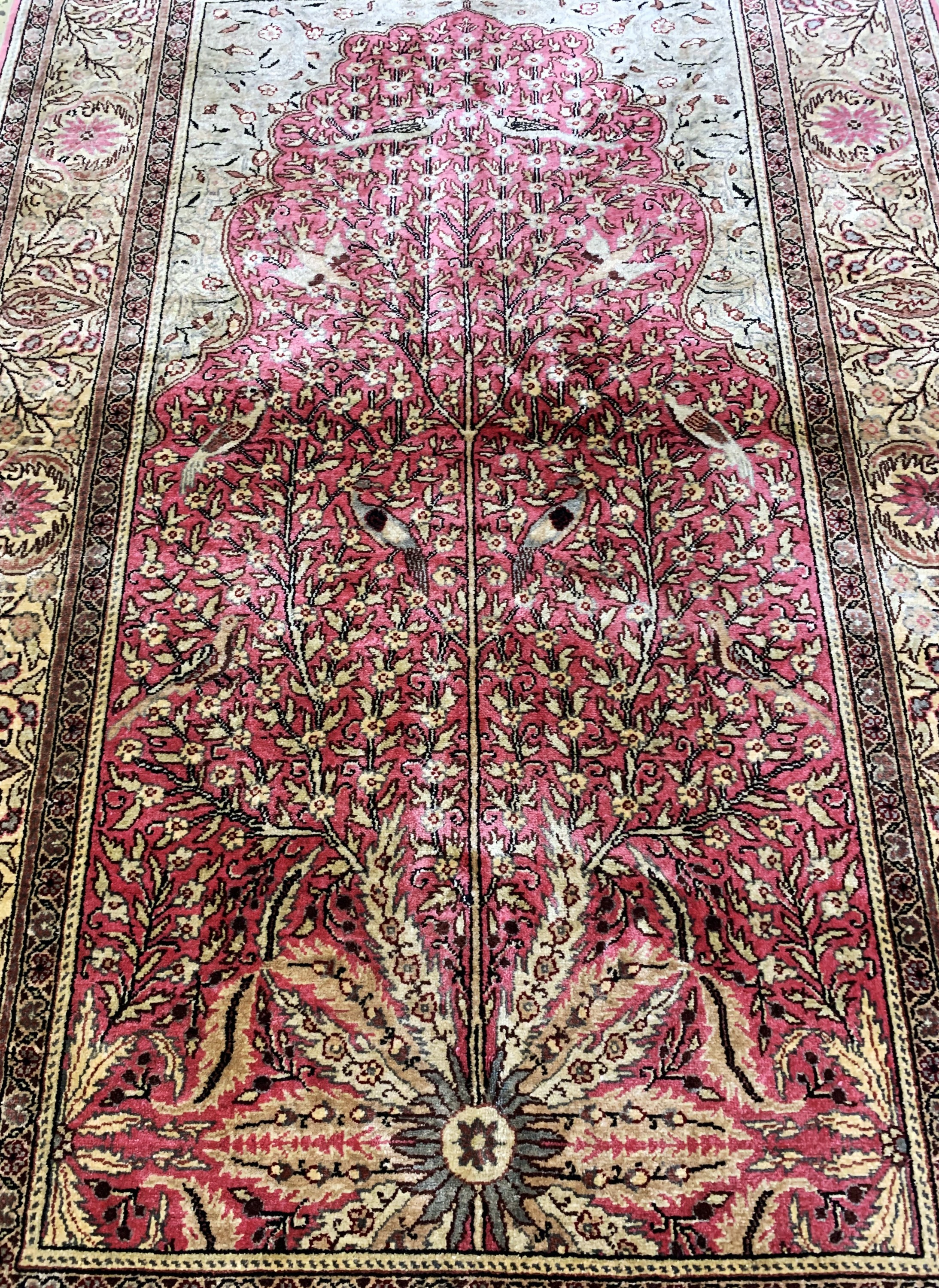 Detail d: Seiden Kayseri, Türkei, Mitte 20.Jhd, reineNaturseide, ca. 143 x 88 cm, EHZ: 2