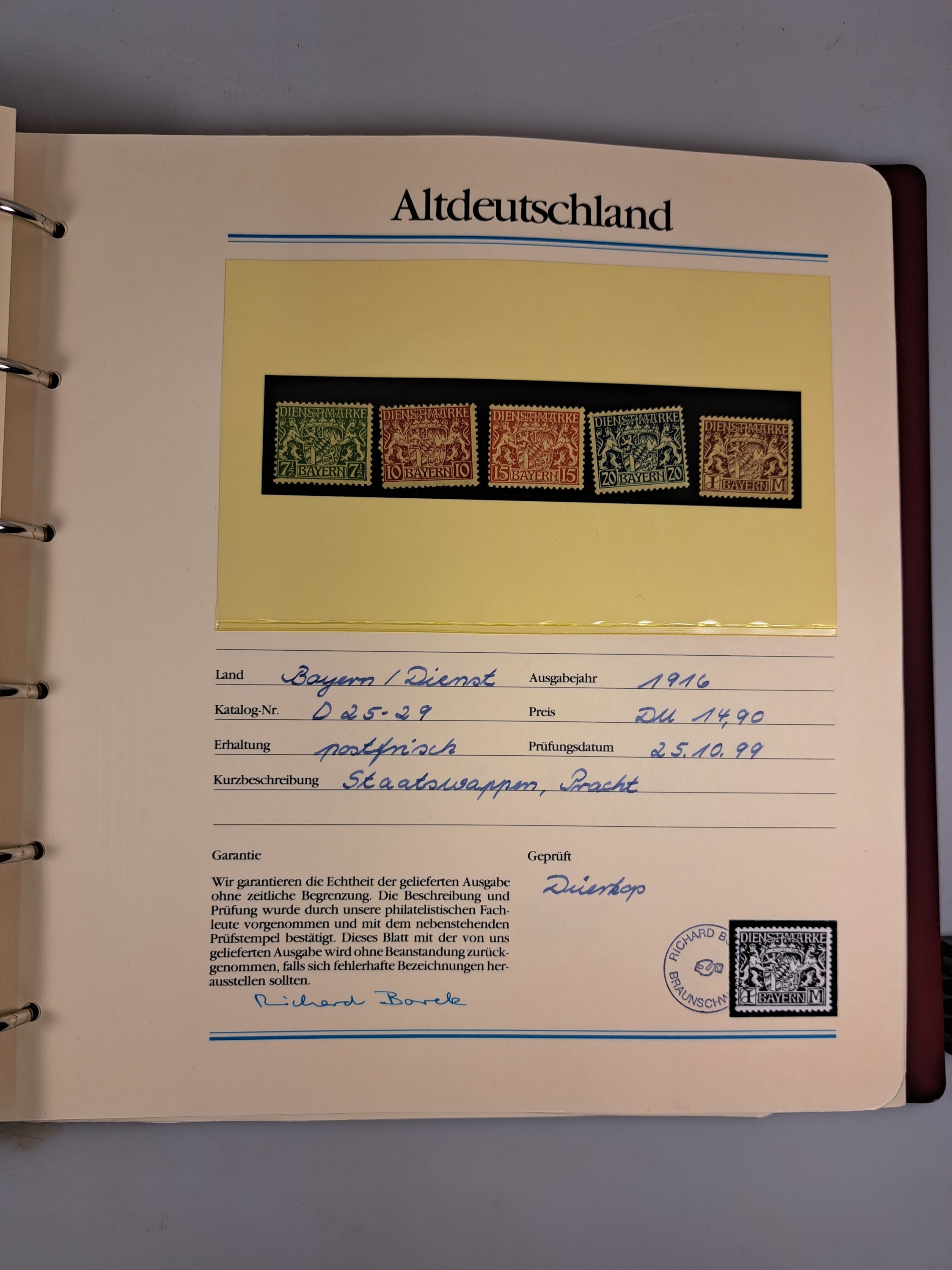 Detail b: 3 Briefmarkenalben Altdeutschland, Deutsches Reich, postfrisch sowie gestempelt, unkomplett, bessere Nothilfesätze vorhanden, Extras Altdeutschland, ...