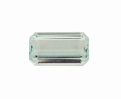 Image Loser Aquamarin, ca. 29.5 ct, Treppenschliff, Kratzer auf Tafel