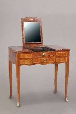 Image Poudreuse bzw. Frisiertisch, Frankreich, um 1900, Mahagoni und Rosenholz, z.T. ...
