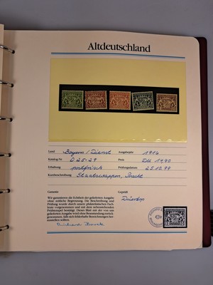 26964776b - 3 Briefmarkenalben Altdeutschland, Deutsches Reich, postfrisch sowie gestempelt, ...