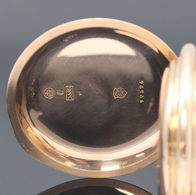 26964781d - IWC Savonette Herrentaschenuhr in RG 585/000, Schweiz laut beil. Kopie vom ...